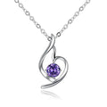 Lumière heart pendant in violet